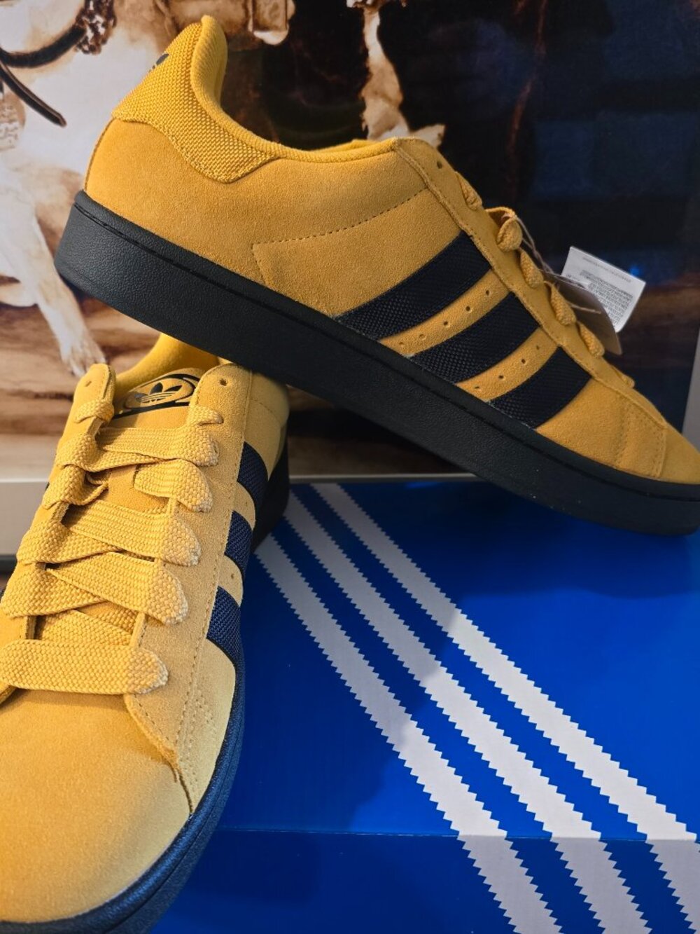 adidas Campus 00s Shoes JI3308 Preloved Yellow / Black BRUCE LEE Men's Sz 12 NEW